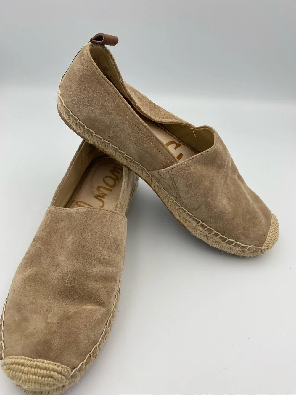 Sam Edelman Tan Suede Espadrille Slip-Ons